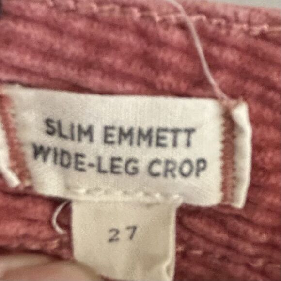 Madewell Womens Corduroy Rose Wide Leg Academia Indie Art Preppy Heritage Sz 27 - Picture 6 of 11